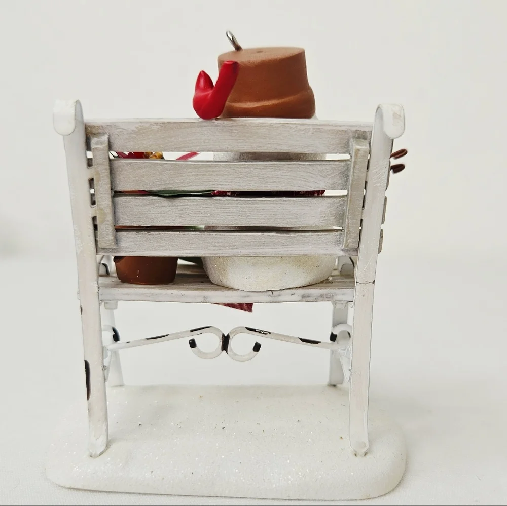 Hallmark Keepsake Garden Bench Buddies Ornament 2007 Snowmen Winter Garden